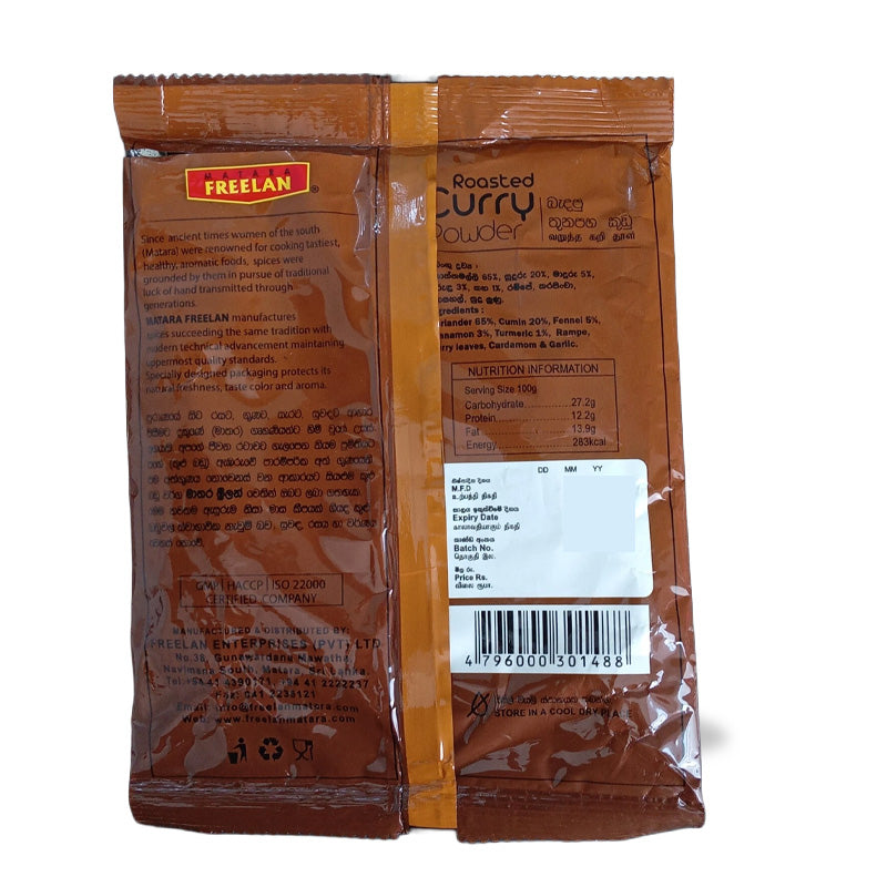 Freelan Roasted Curry Powder 100g